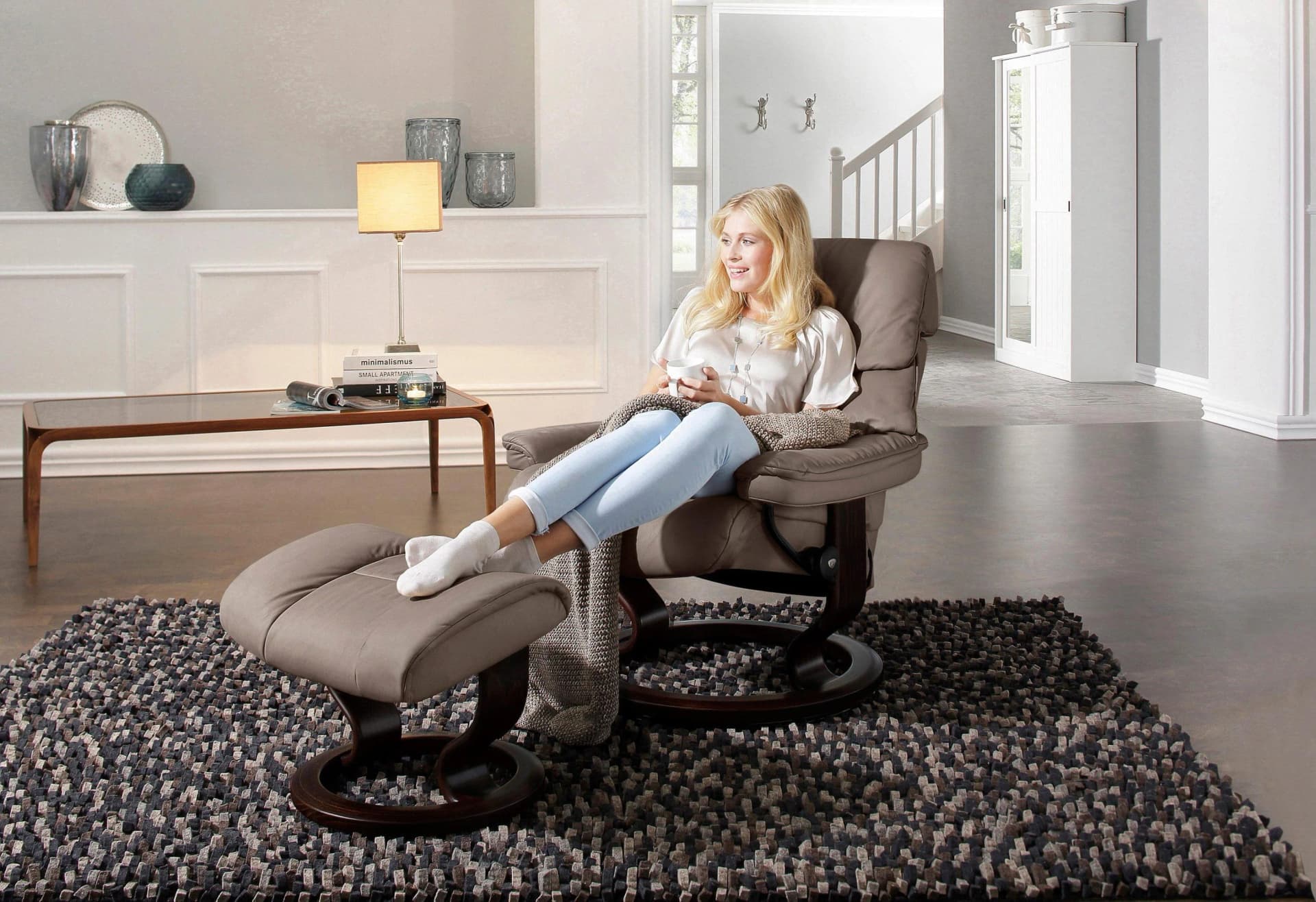 STRESSLESS Ruby Relaxsessel braun Leder Classic Base