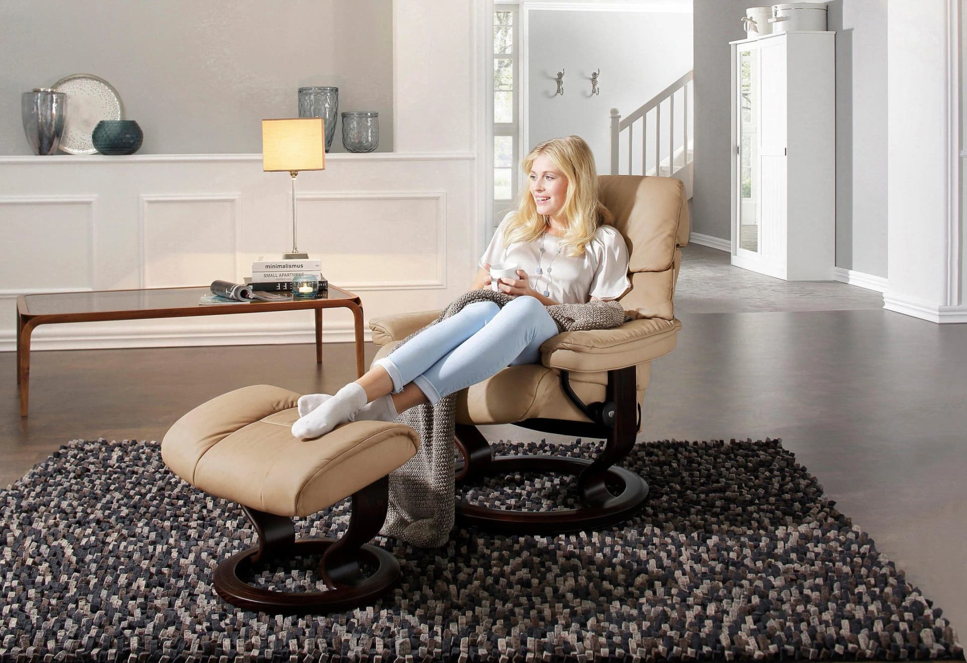 Relaxsessel STRESSLESS Ruby Braun Leder BATICK