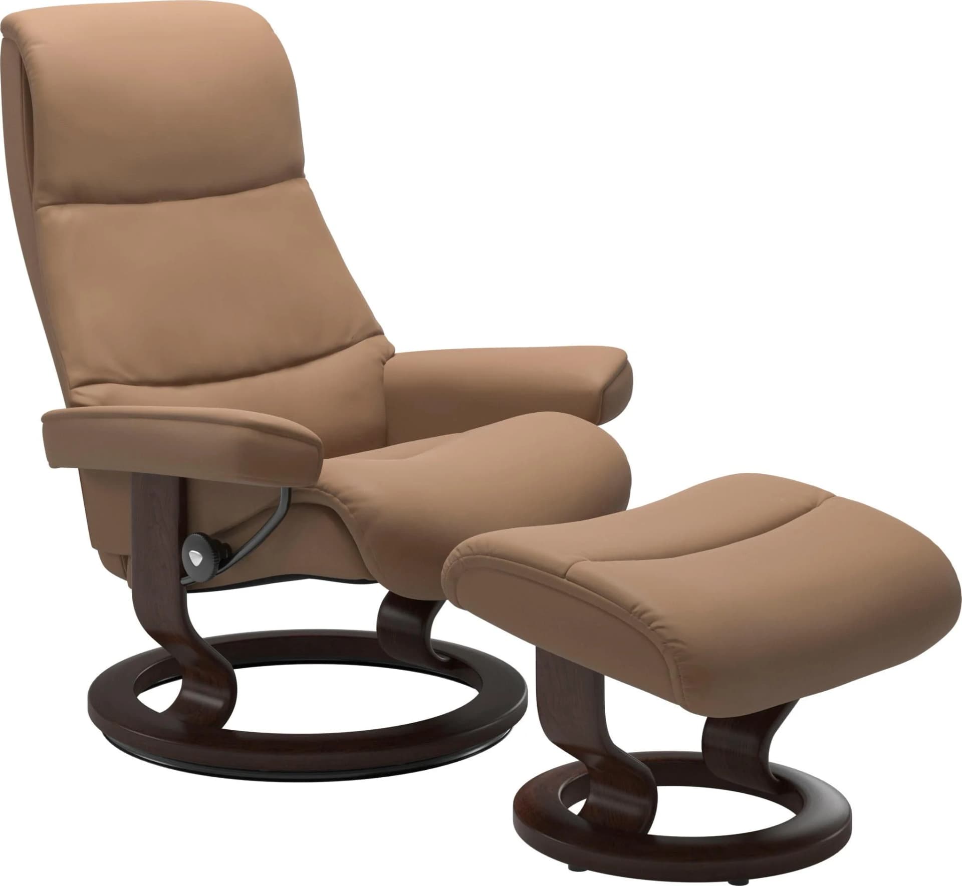 STRESSLESS Fußhocker View Braun Leder BATICK