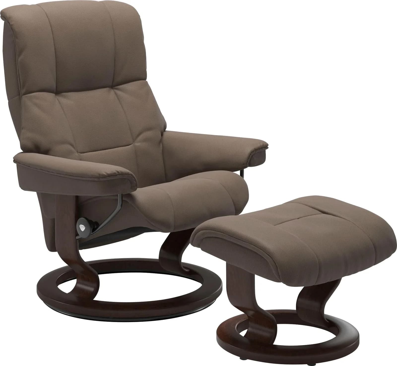Fußhocker STRESSLESS Mayfair Braun Leder BATICK Classic Base