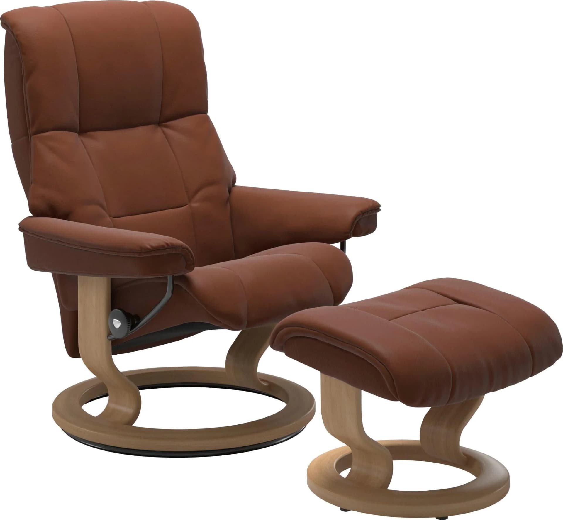 STRESSLESS Mayfair Fußhocker Leder PALOMA Eiche Braun