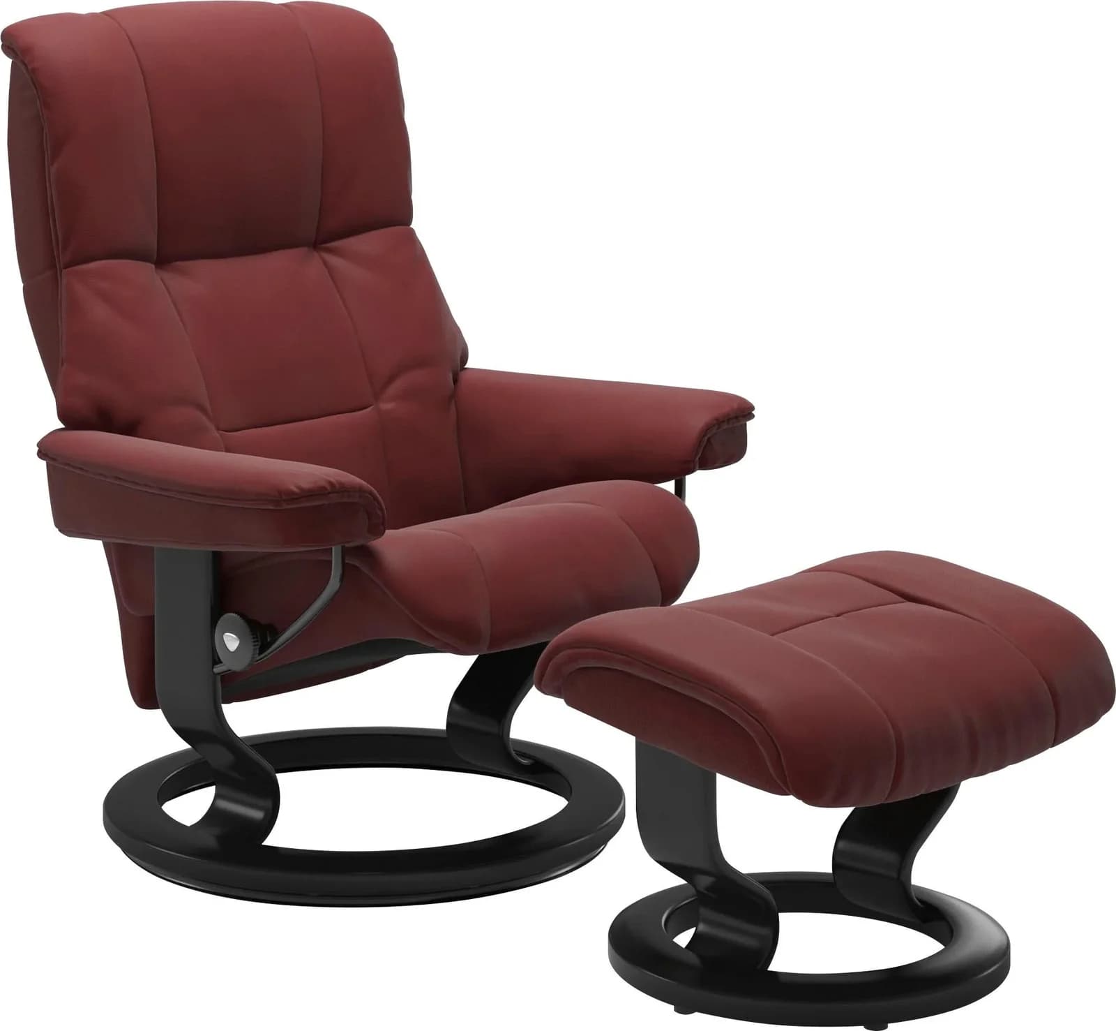 Fußhocker STRESSLESS Mayfair cherry PALOMA Leder Classic Base