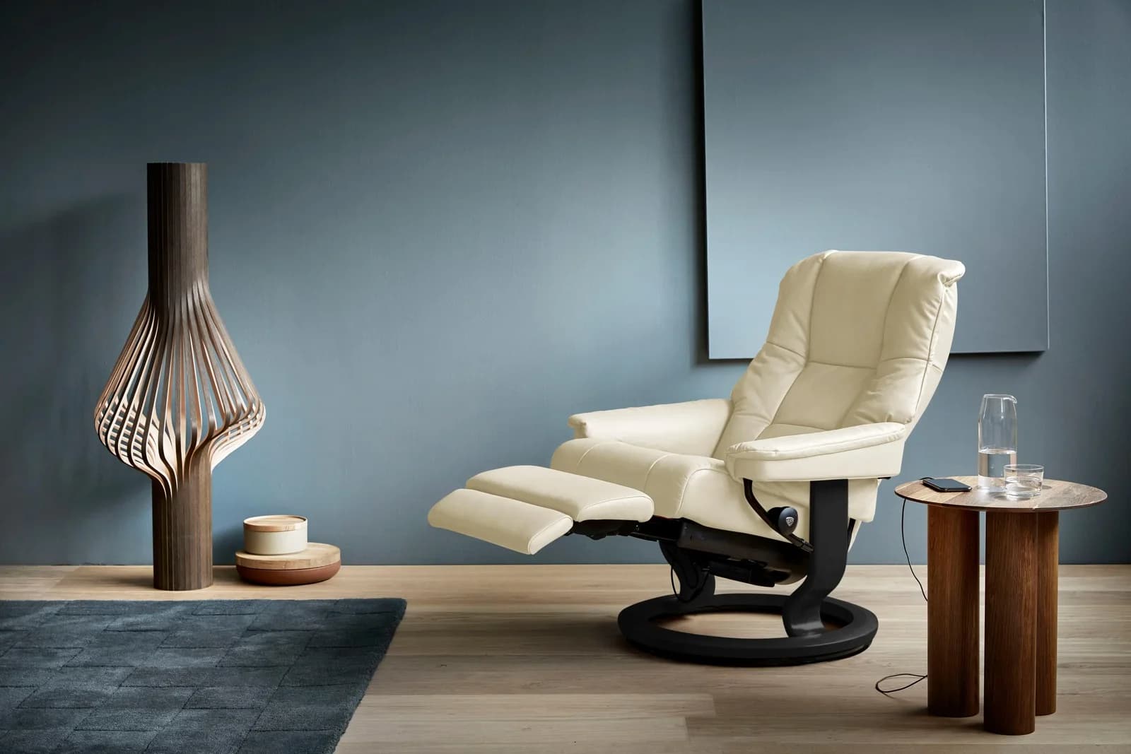STRESSLESS Relaxsessel Mayfair Beige Leder Classic Base