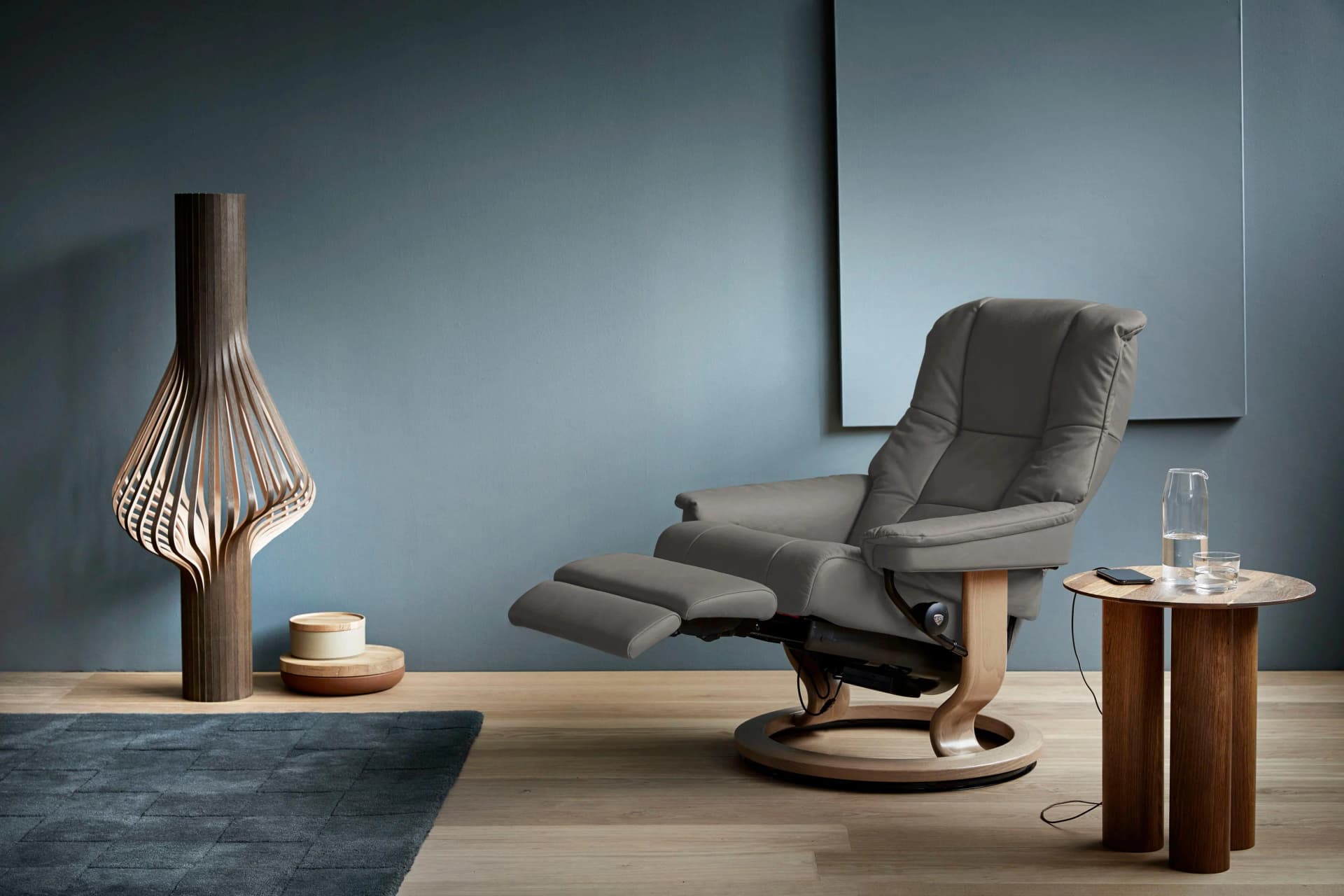 Relaxsessel STRESSLESS Mayfair Grau Leder