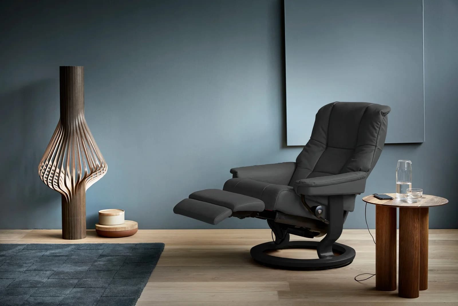 Stressless Relaxsessel Mayfair Grau Microfaser Classic Base