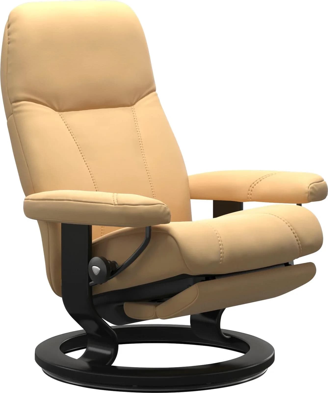 STRESSLESS Consul Relaxsessel Gelb Leder Elektrisch Verstellbar