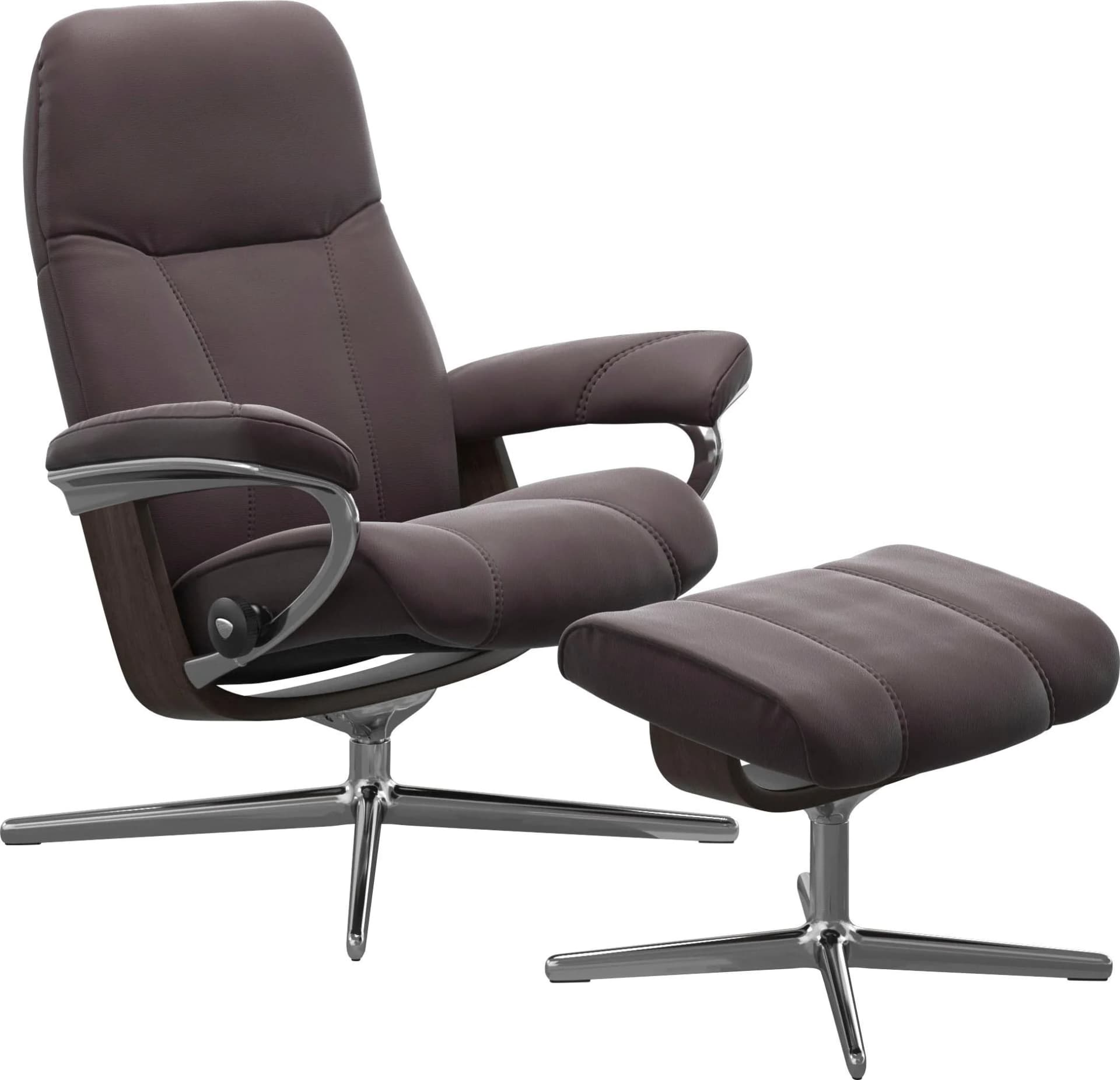 Fußhocker STRESSLESS Consul Rot Kaltschaum