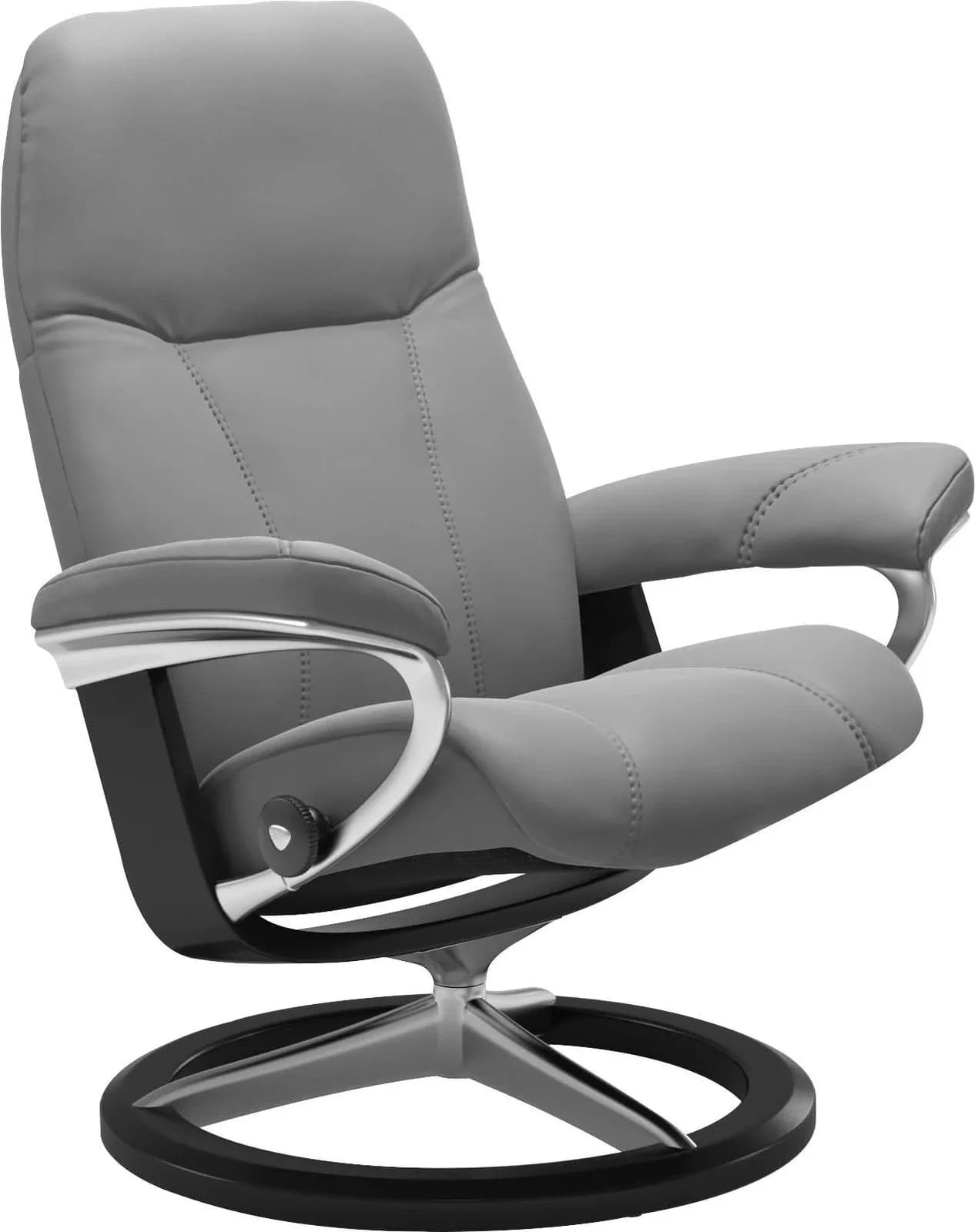 Relaxsessel STRESSLESS Consul Grau Leder BATICK