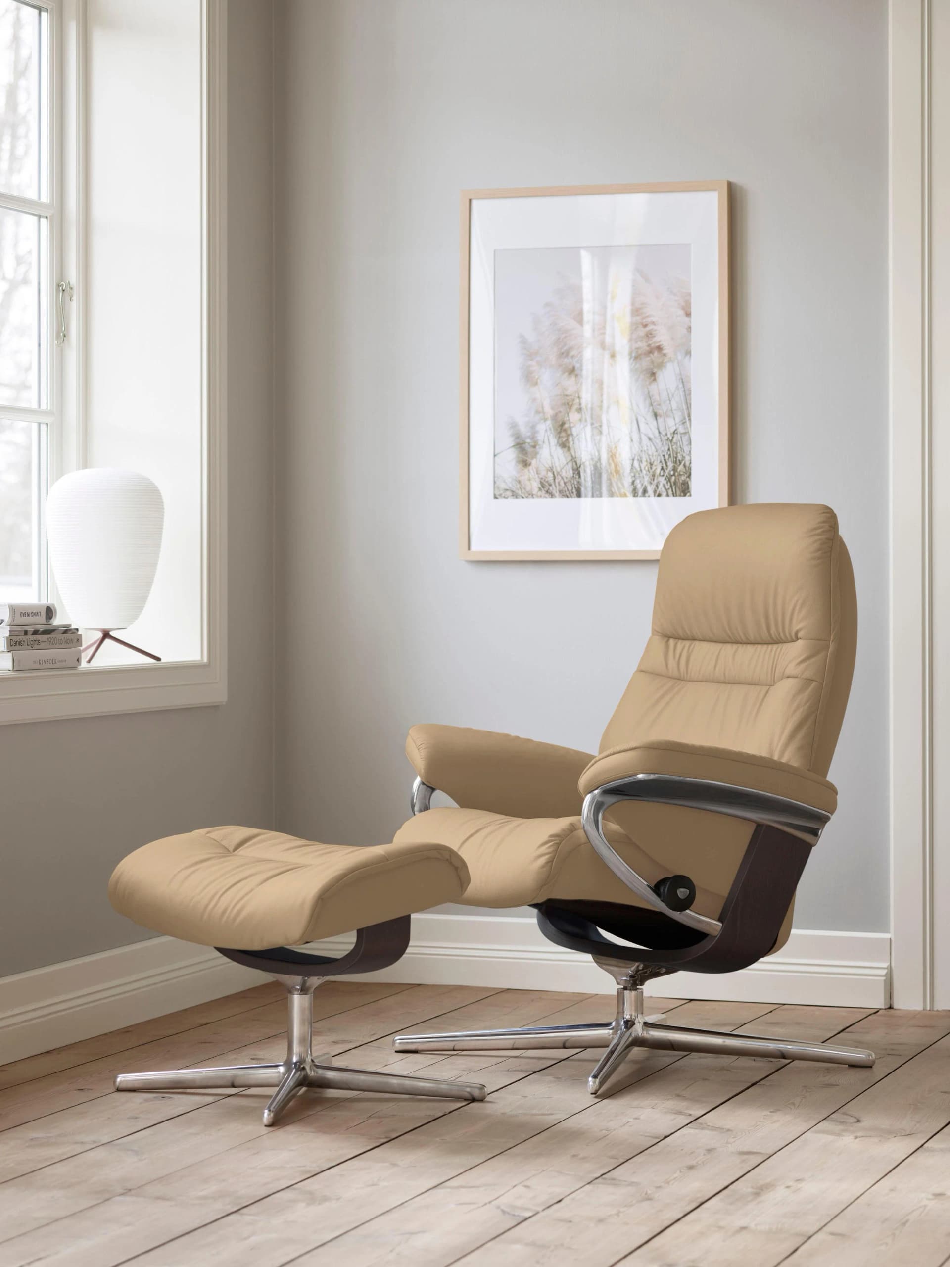 Relaxsessel STRESSLESS Sunrise Beige Leder PALOMA