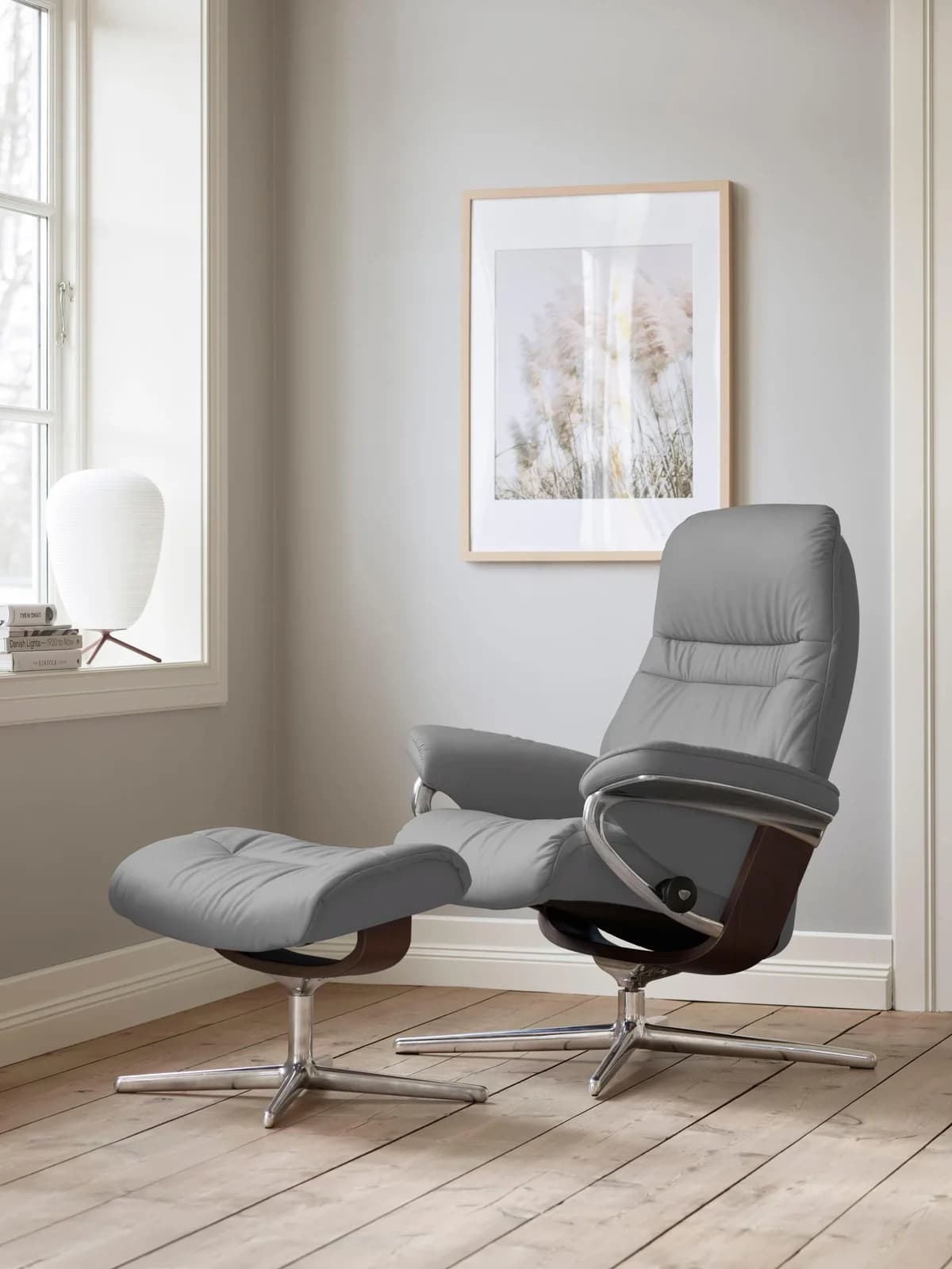 Fußhocker STRESSLESS Sunrise Bordeaux Leder BATICK