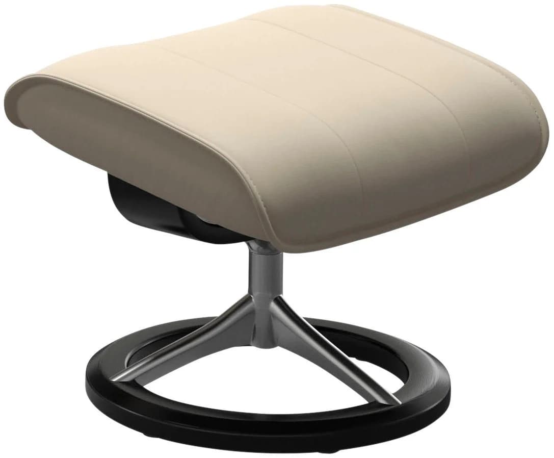 Stressless Admiral Fußhocker Beige BATICK Leder Signature Base - Bild 2