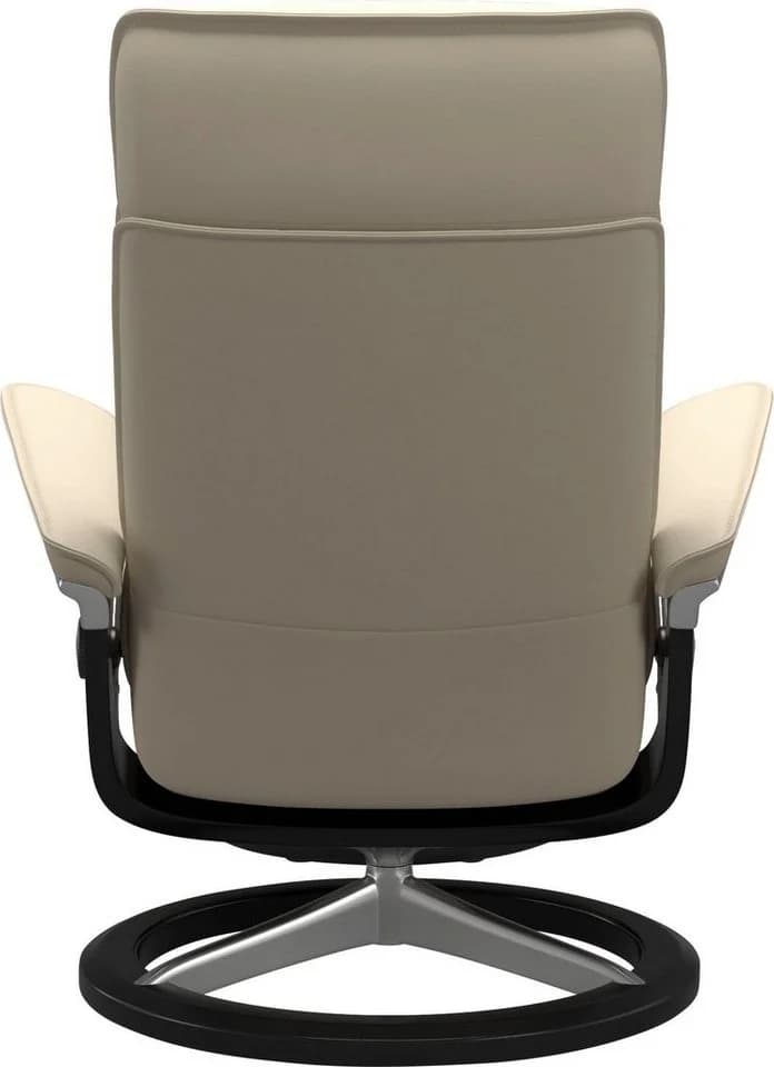 Stressless Admiral Fußhocker Beige BATICK Leder Signature Base - Bild 3