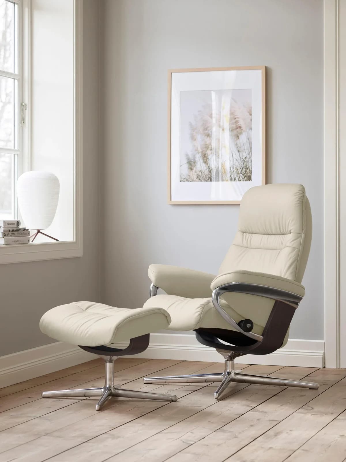 STRESSLESS Sunrise Relaxsessel Atlantic Blue Leder BATICK