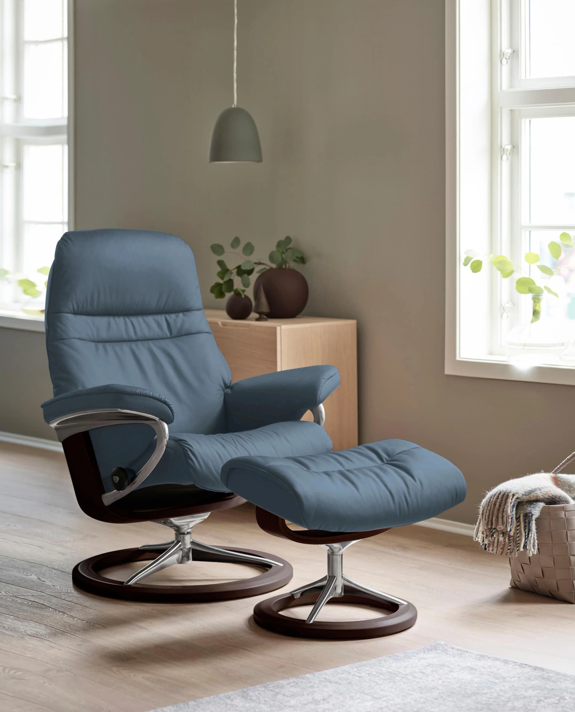 Stressless Relaxsessel Sunrise mit Signature Base und Lederbezug