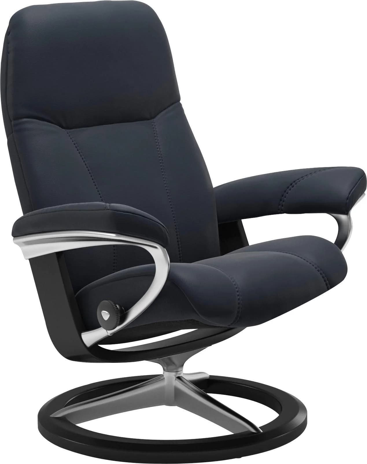 STRESSLESS Consul Relaxsessel Shadow Blue Paloma Leder