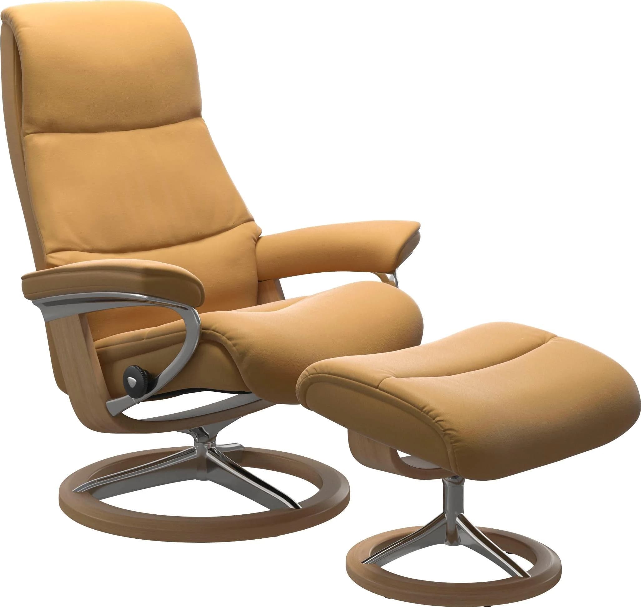 STRESSLESS Relaxsessel View honey PALOMA Leder Signature Base