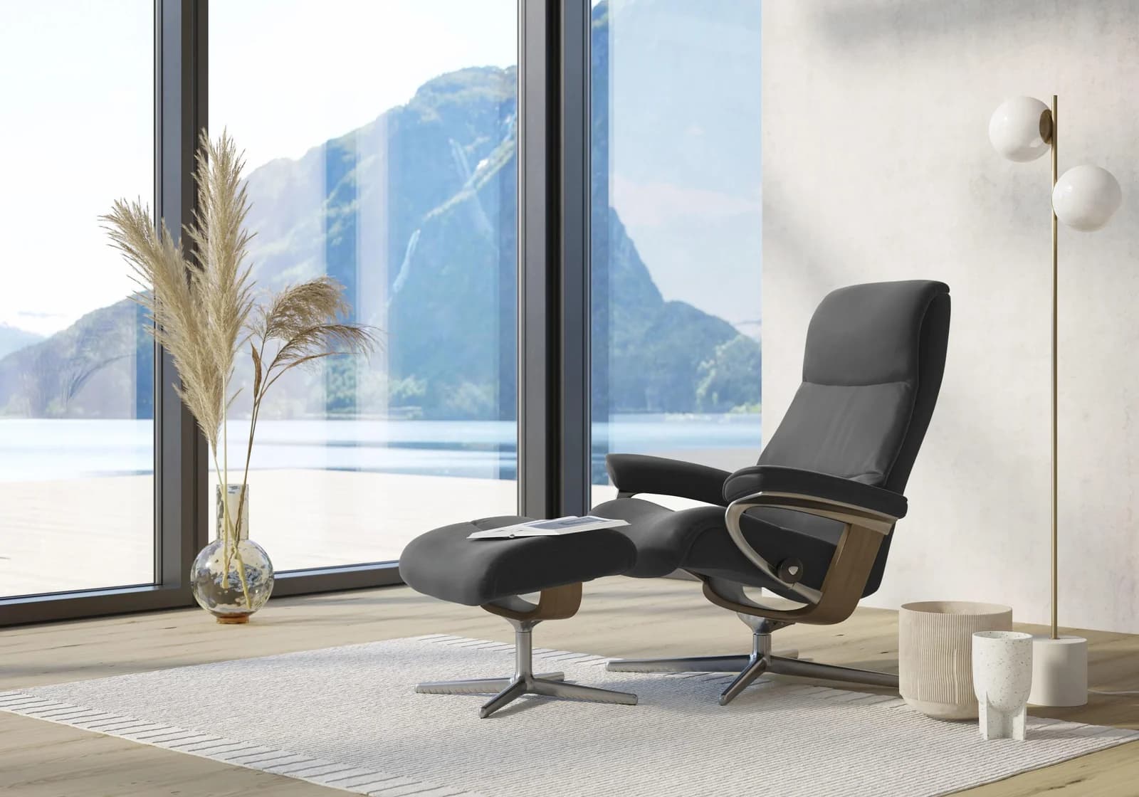 Relaxsessel STRESSLESS View Leder BATICK Cross Base