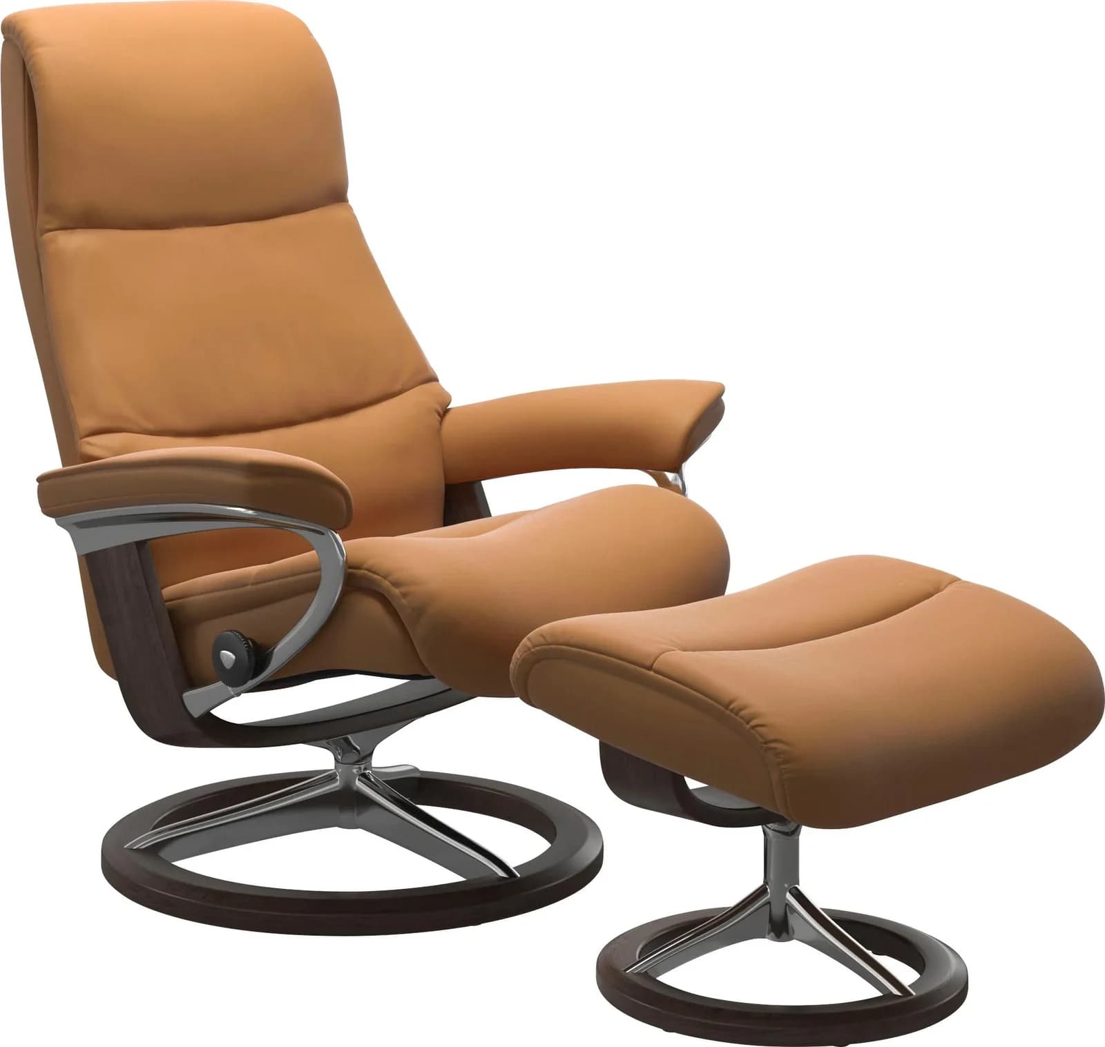 Relaxhocker aus Wenge-Holz, Braun