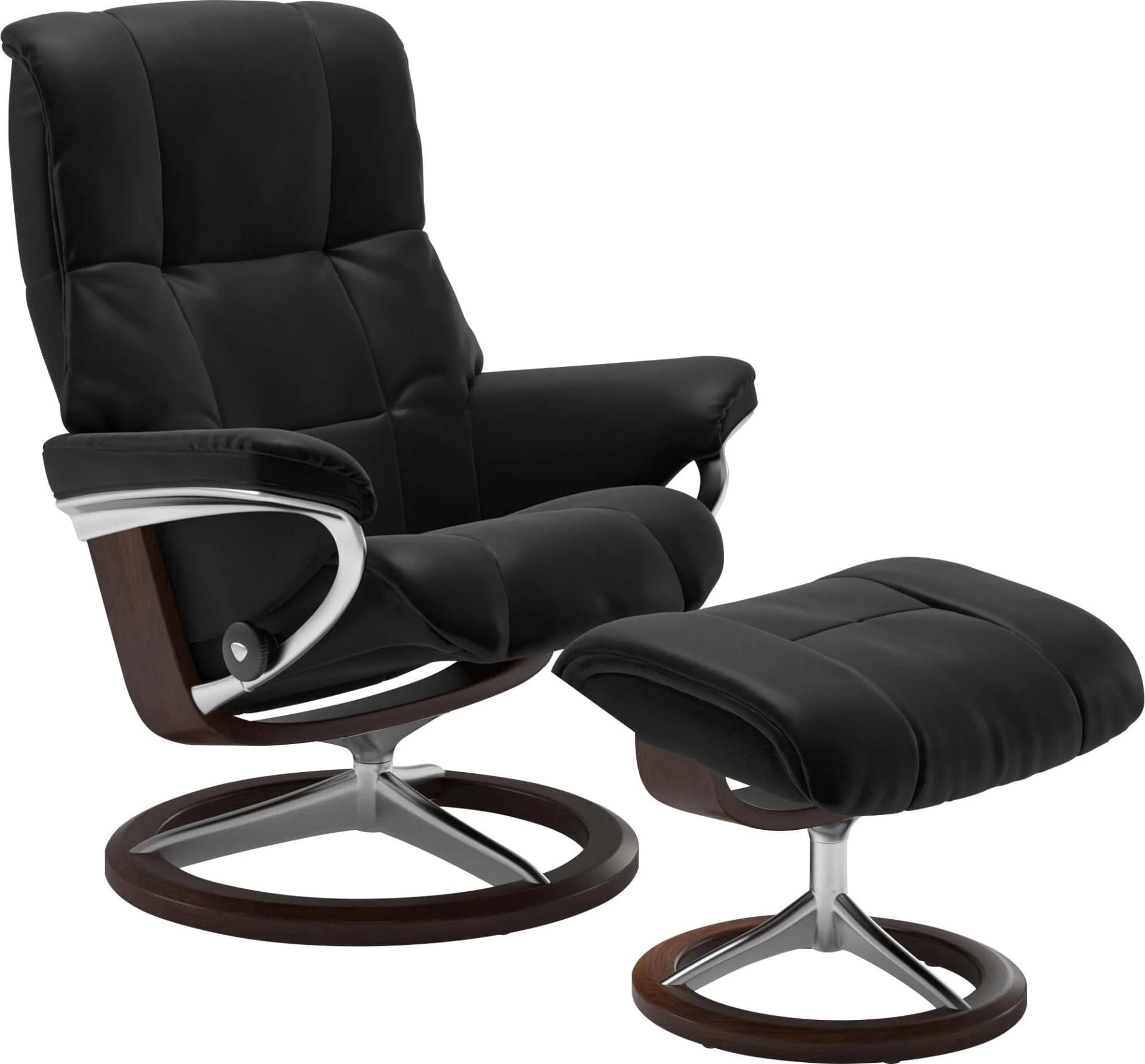 Stressless Mayfair Bequemsessel Leder Schwarz Signature Base Braun