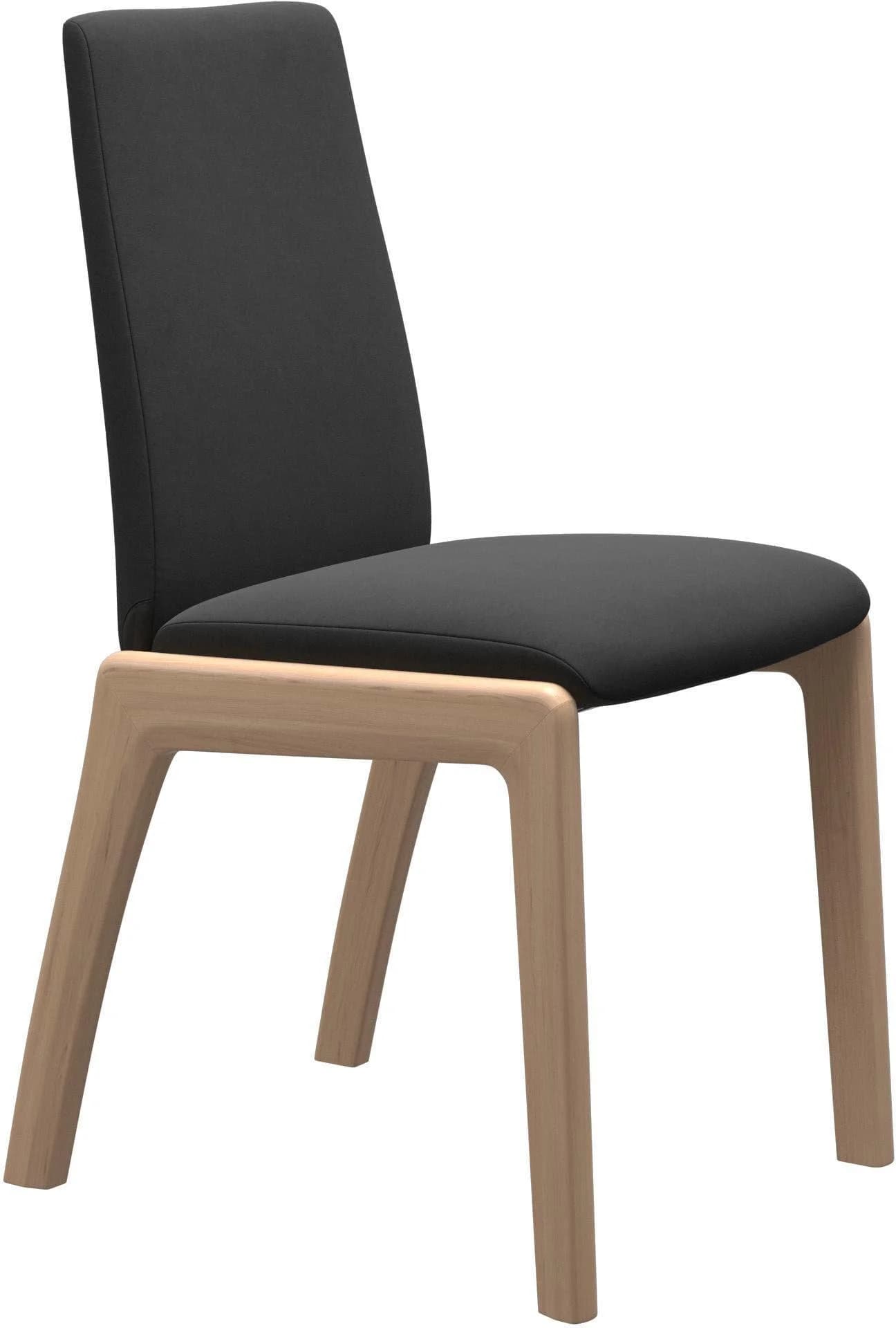 STRESSLESS Laurel Polsterstuhl Grau Eiche Natur Microfaser