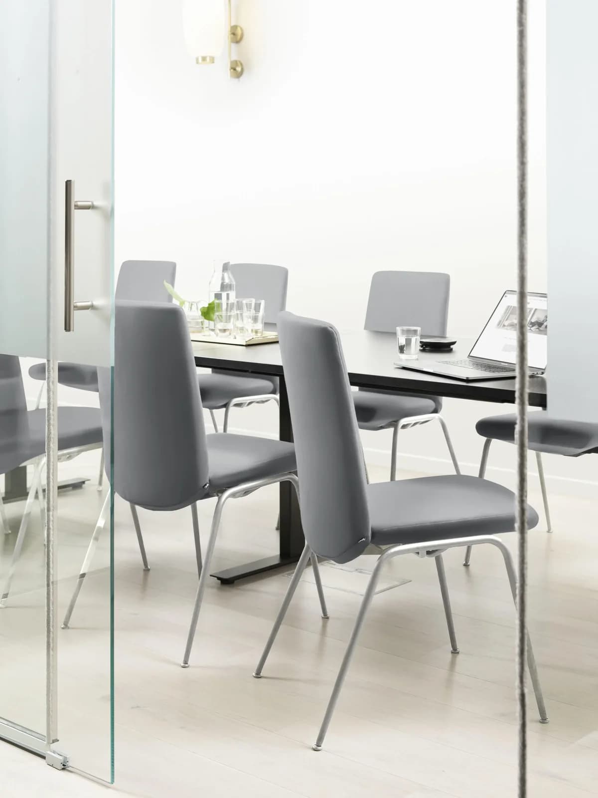 Polsterstuhl STRESSLESS "Laurel" Grau Leder BATICK