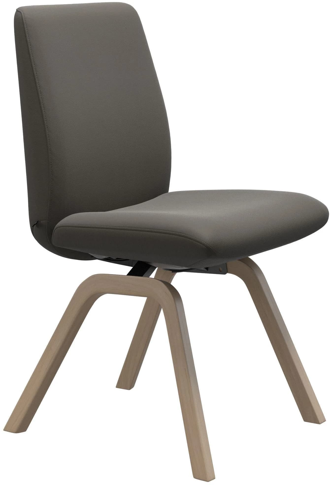 STRESSLESS Laurel Polsterstuhl Grau Eiche Natur Leder PALOMA