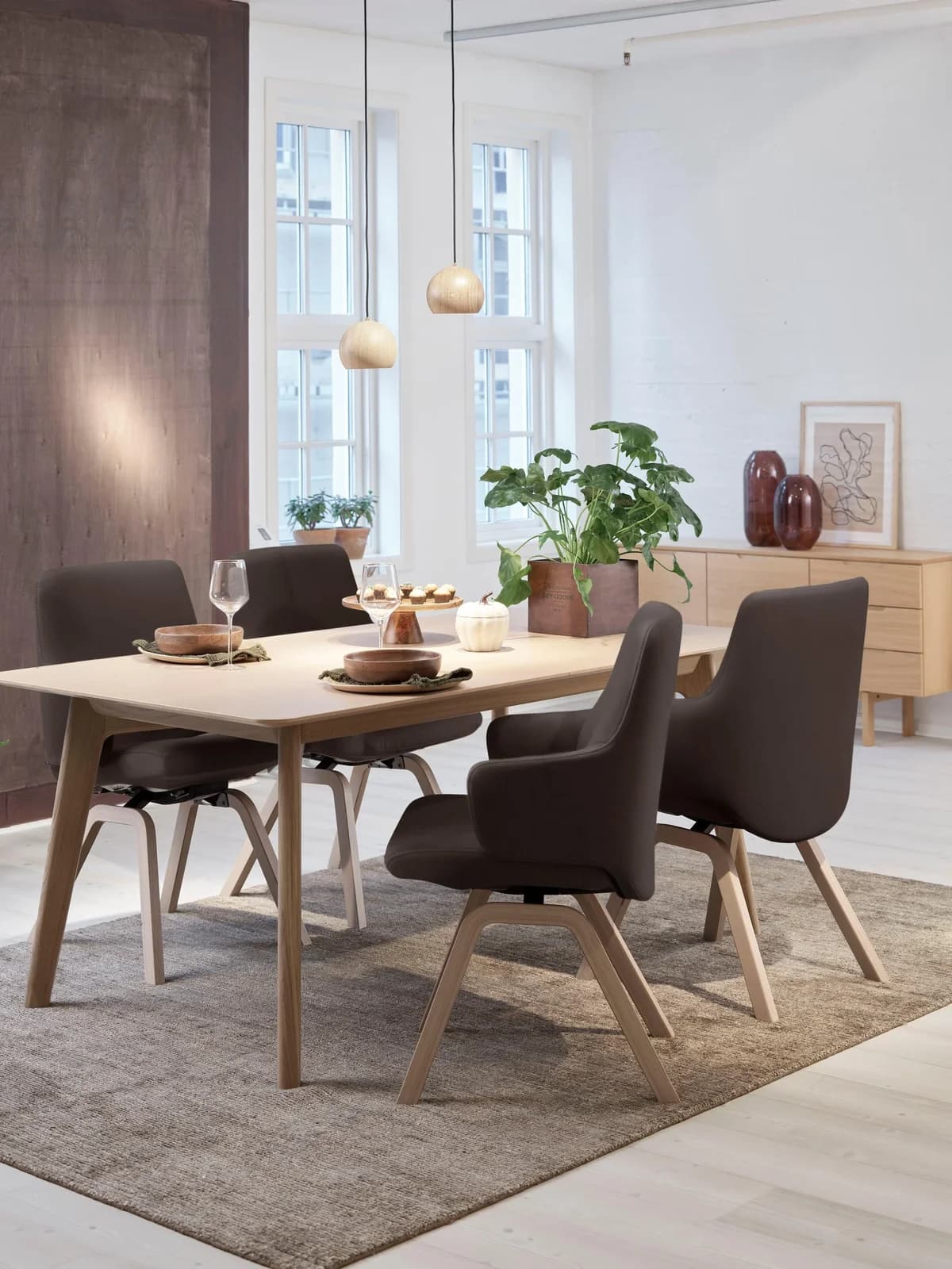 STRESSLESS Laurel Polsterstuhl Leder PALOMA Braun Schwarz