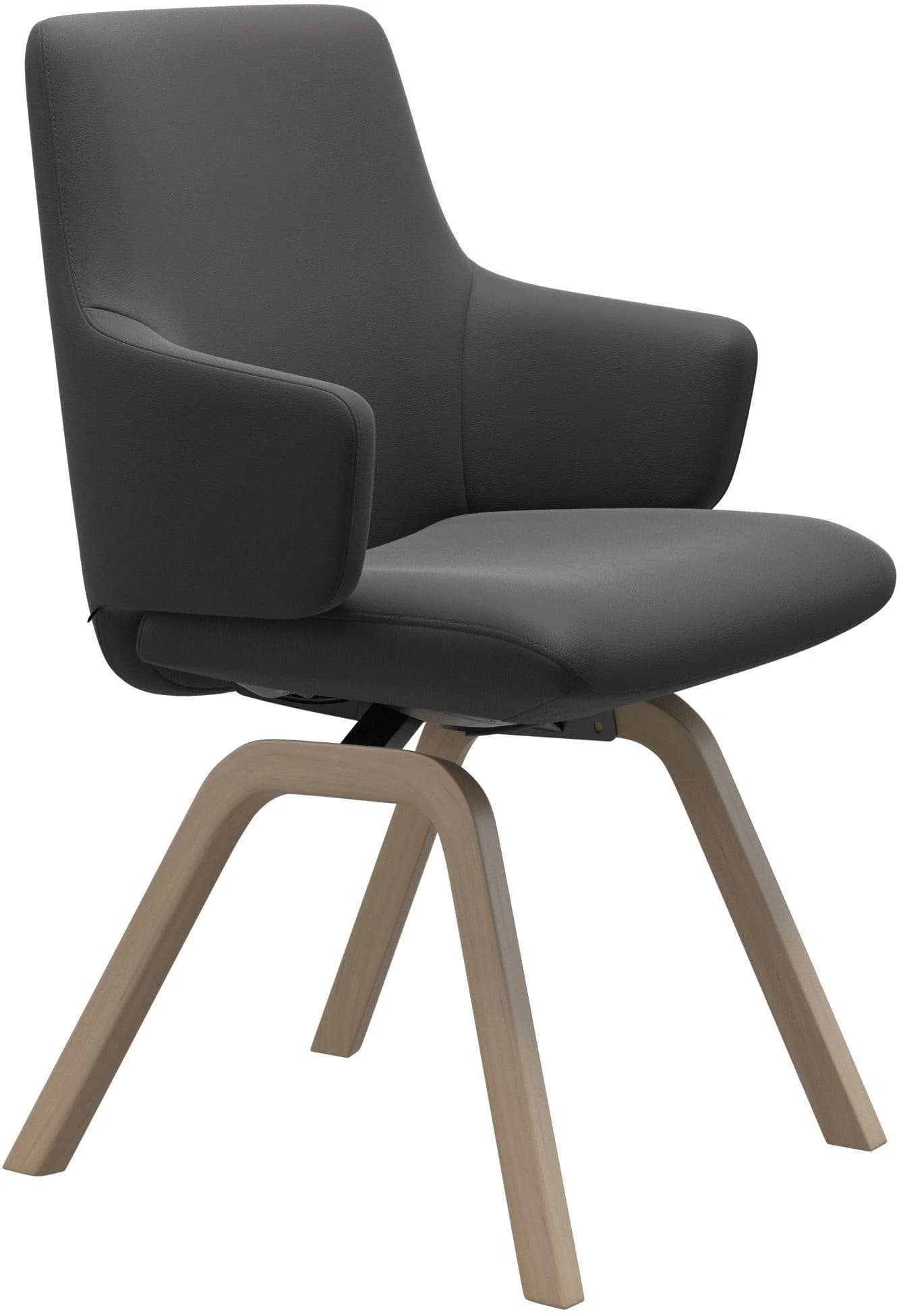 Polsterstuhl STRESSLESS "Laurel" grau Low Back mit Armlehne