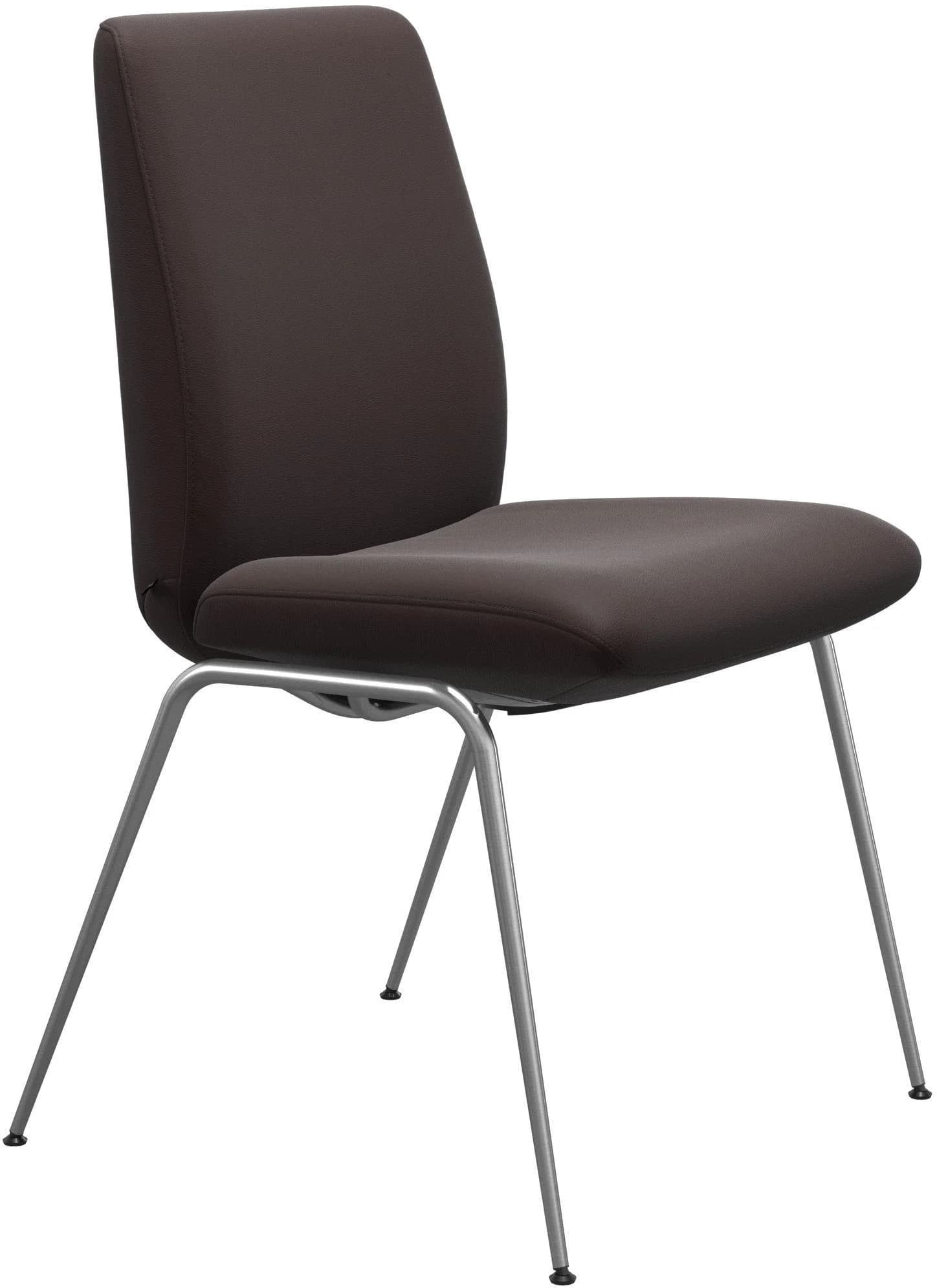 STRESSLESS Polsterstuhl Laurel Braun Leder PALOMA Chrom