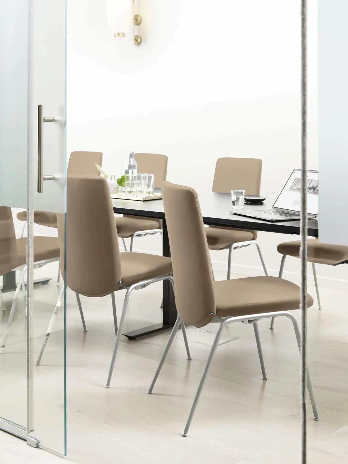 Polsterstuhl STRESSLESS Laurel Braun Chrom Matt Leder PALOMA