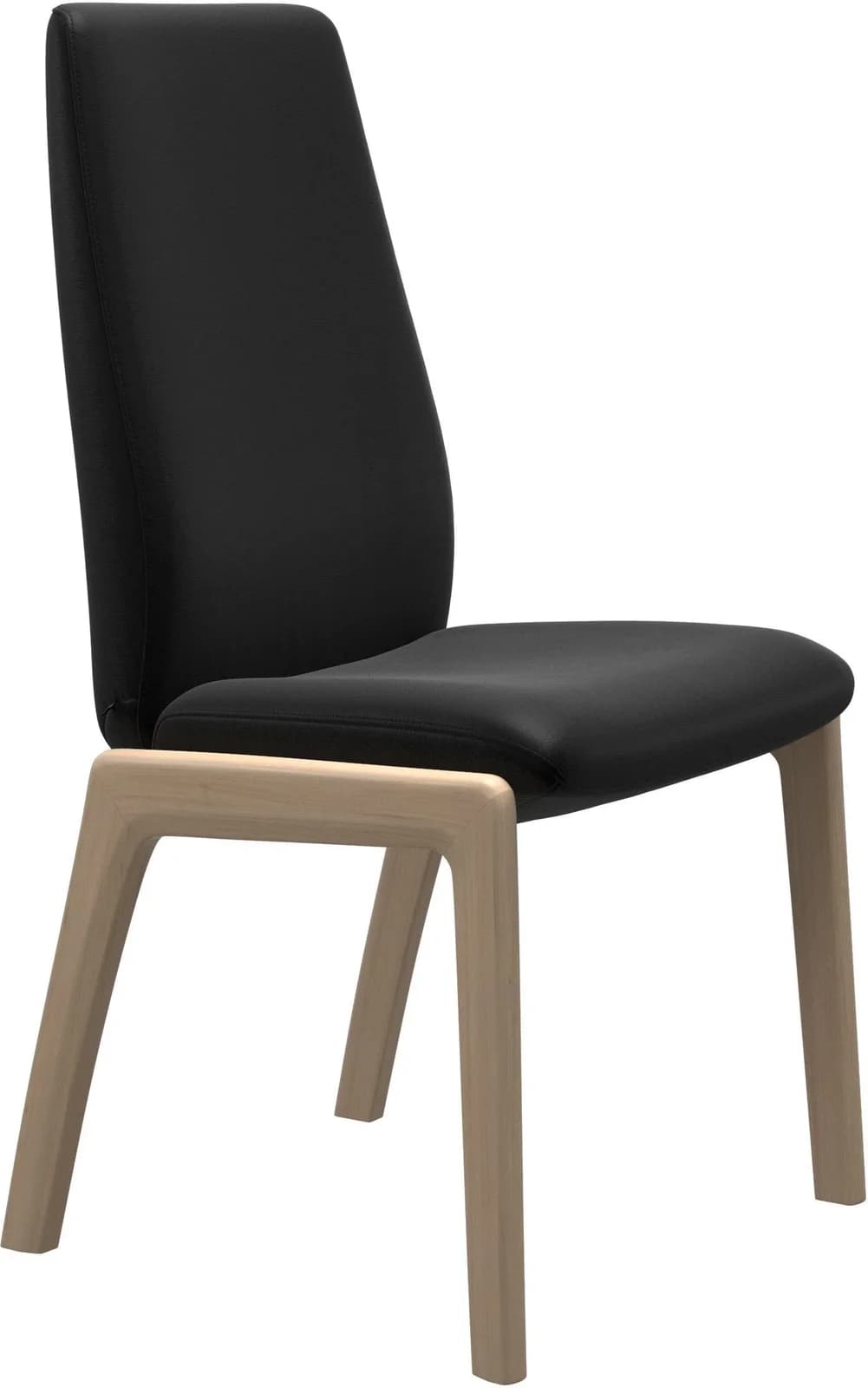 STRESSLESS Laurel Polsterstuhl Schwarz Leder BATICK Walnuss