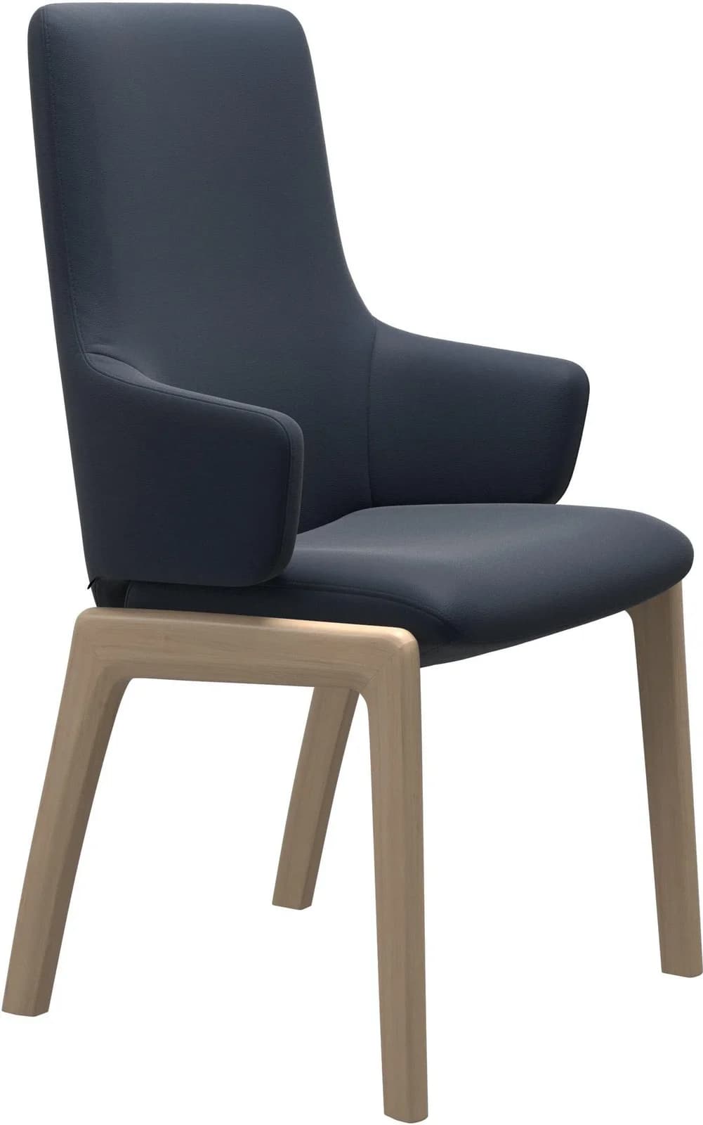 Stressless Laurel Polsterstuhl Blau Eiche Leder PALOMA