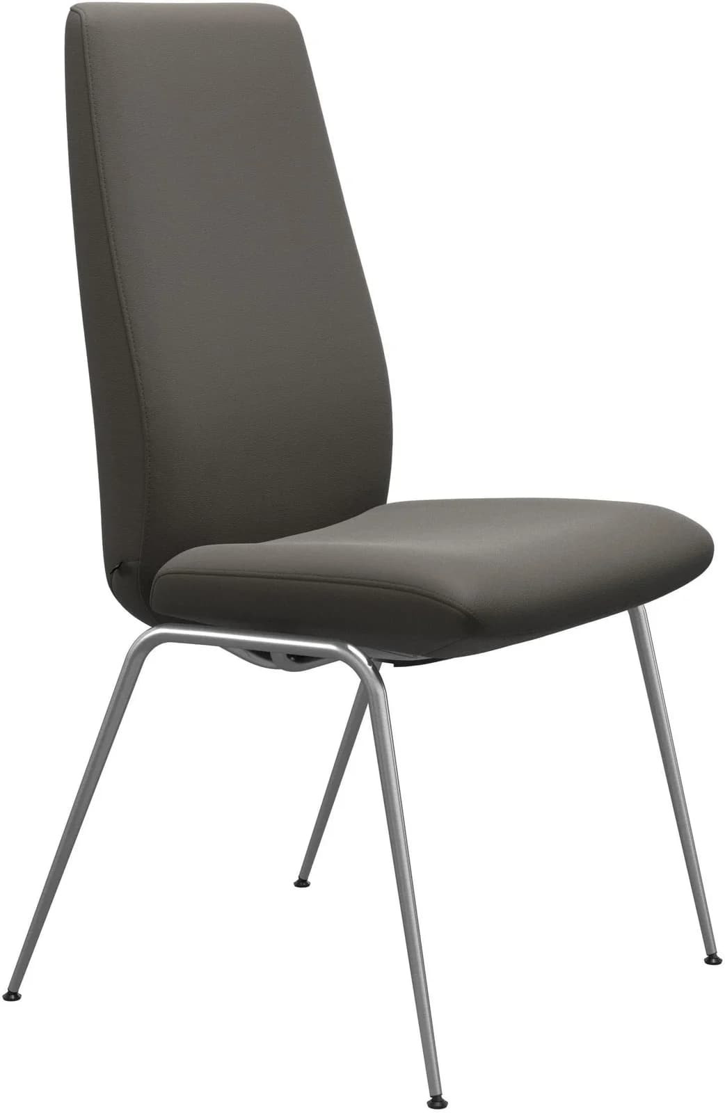 Stressless Laurel Polsterstuhl Grau Leder PALOMA Chrom Matt