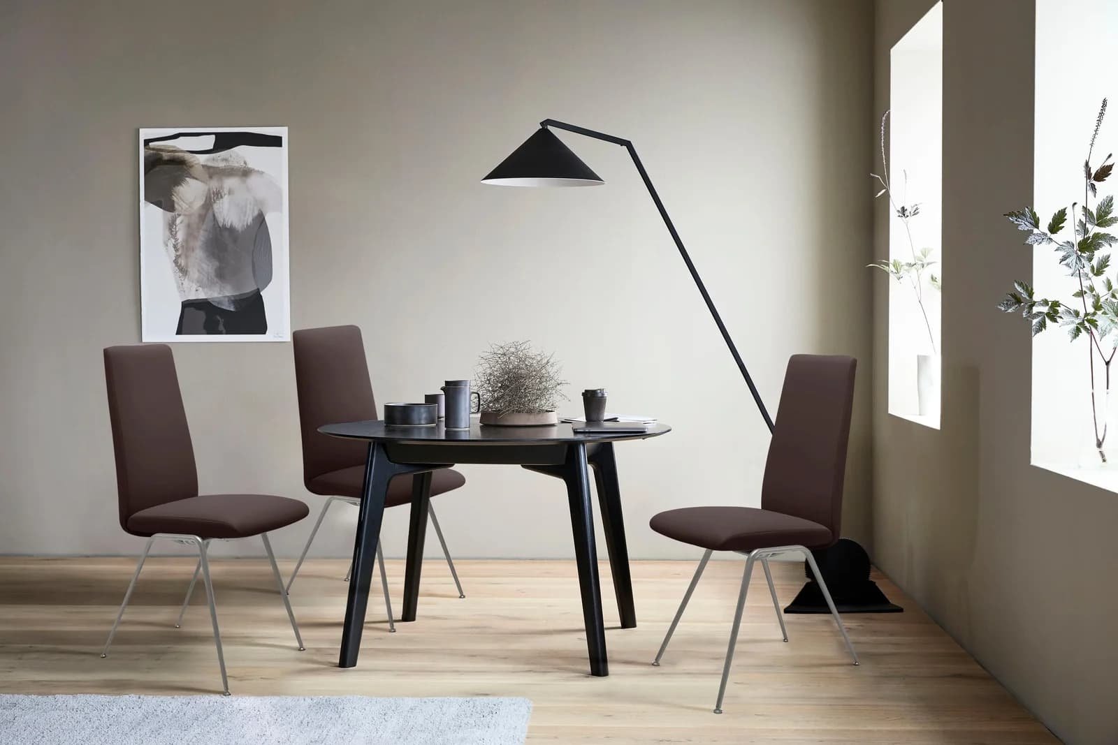 STRESSLESS Laurel Polsterstuhl Leder Braun Schwarz