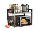 Bellaro Life Ausziehbares Mikrowellenregal Schwarz Bild 2