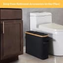 Bellaro Life Toiletten-Ersatzrollenhalter für 12 Rollen Schwarz Bambus Bild 3
