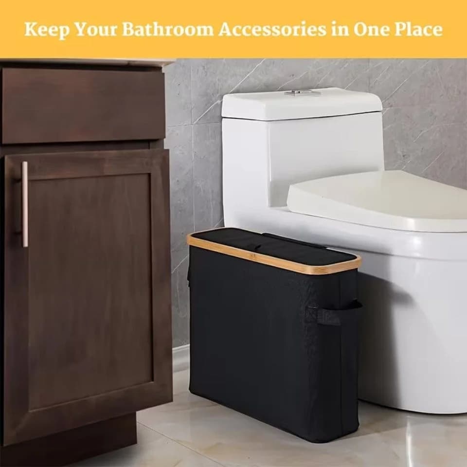 Bellaro Life Toiletten-Ersatzrollenhalter für 12 Rollen Schwarz Bambus - Bild 3