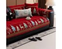 Bellaro Life Weihnachts-Sofaschoner Rot-Grün Muster Hund Katze Sofaschutz Bild 3