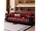 Bellaro Life Weihnachts-Sofaschoner Rot-Grün Muster Hund Katze Sofaschutz Bild 4