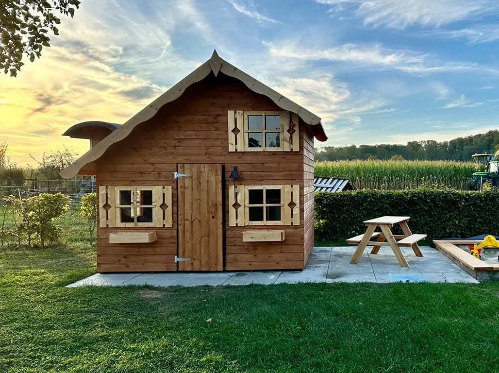 Belladoor Spielhaus Tom 260x253 cm Naturbelassen - Bild 2