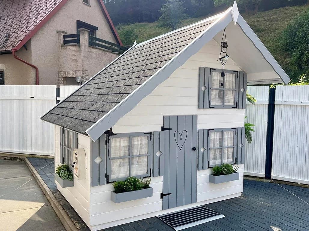 Belladoor Spielhaus Tom 260x253 cm Naturbelassen - Bild 3