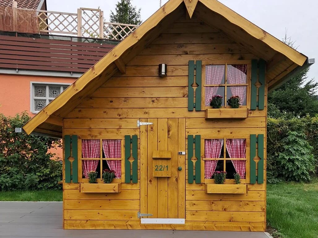 Belladoor Spielhaus Tom 260x253 cm Naturbelassen - Bild 4