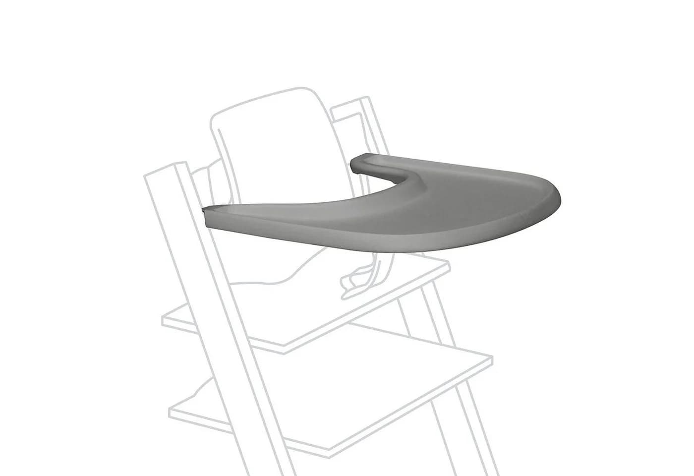 Stokke Hochstuhltablett Tray – Polypropylen Grau für Tripp Trapp - Bild 2