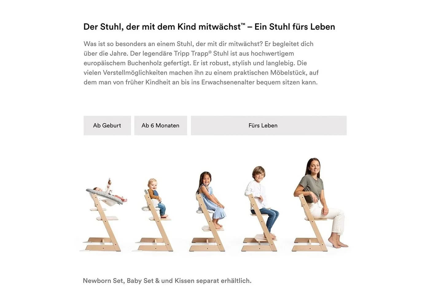 Stokke Hochstuhltablett Tray – Polypropylen Grau für Tripp Trapp - Bild 5