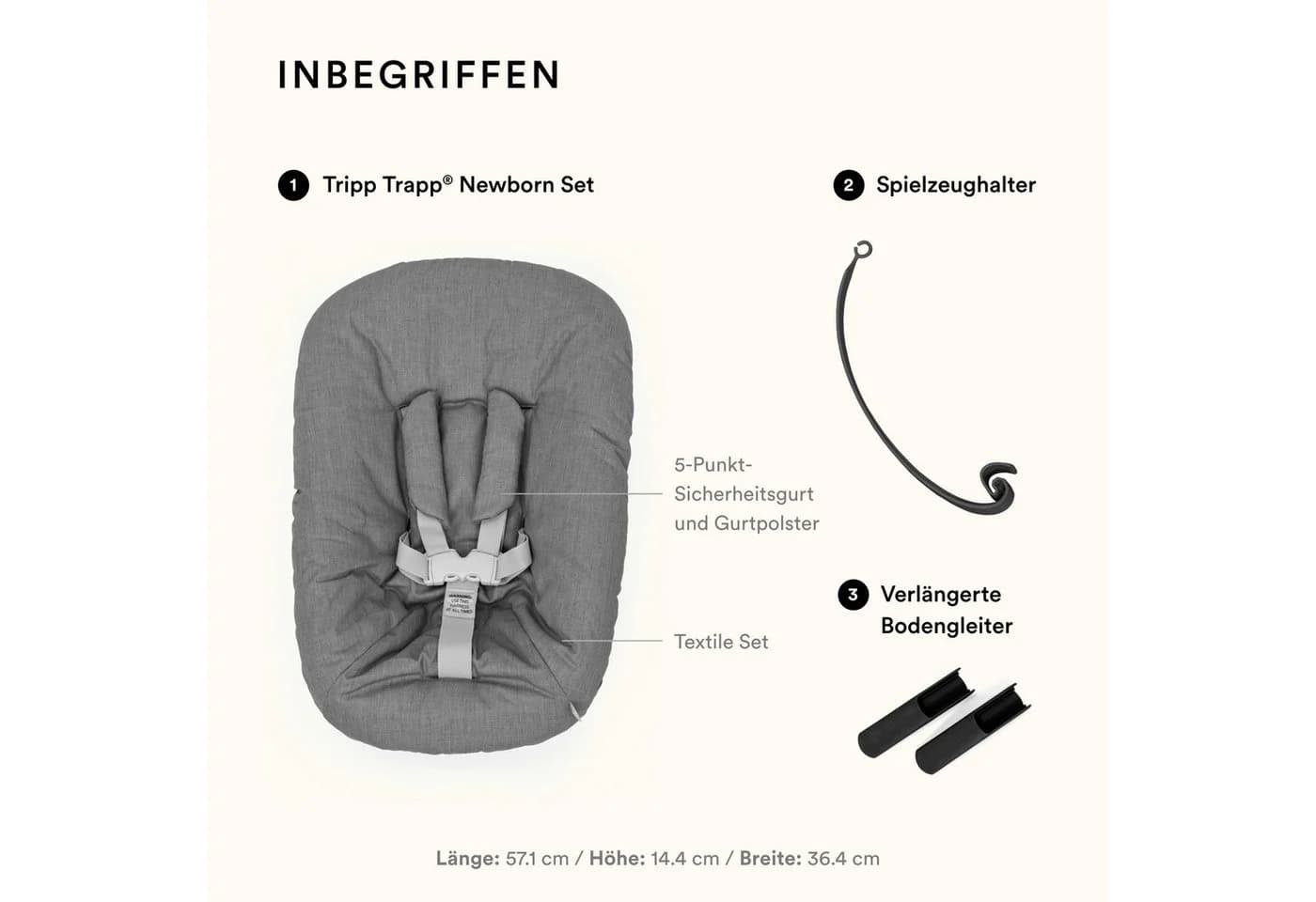 Stokke Hochstuhlaufsatz Newborn Set passend für Kinderhochstuhl TRIPP TRAPP - Bild 5