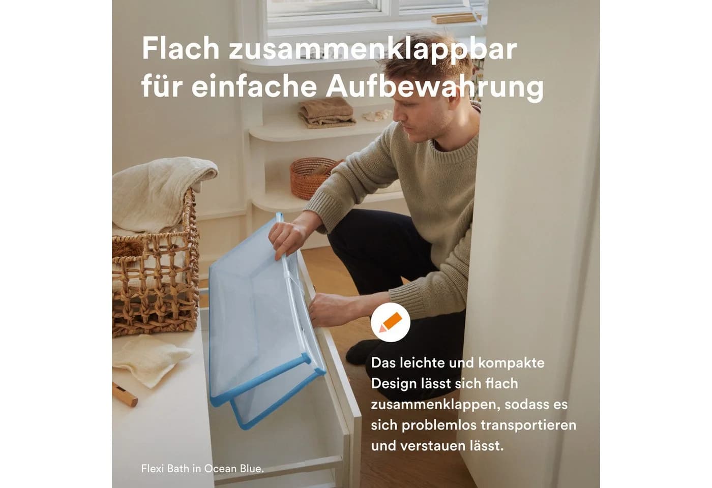 Stokke Flexi Bath Badewanne Beige Faltbar - Bild 3