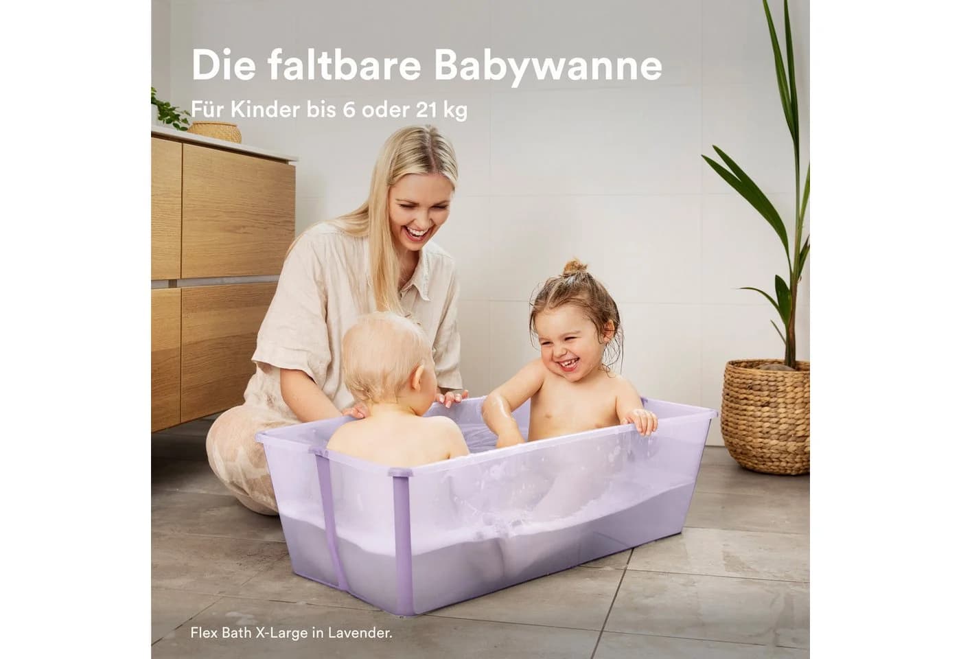 Stokke Flexi Bath X-Large Babybadewanne Weiß Faltbar