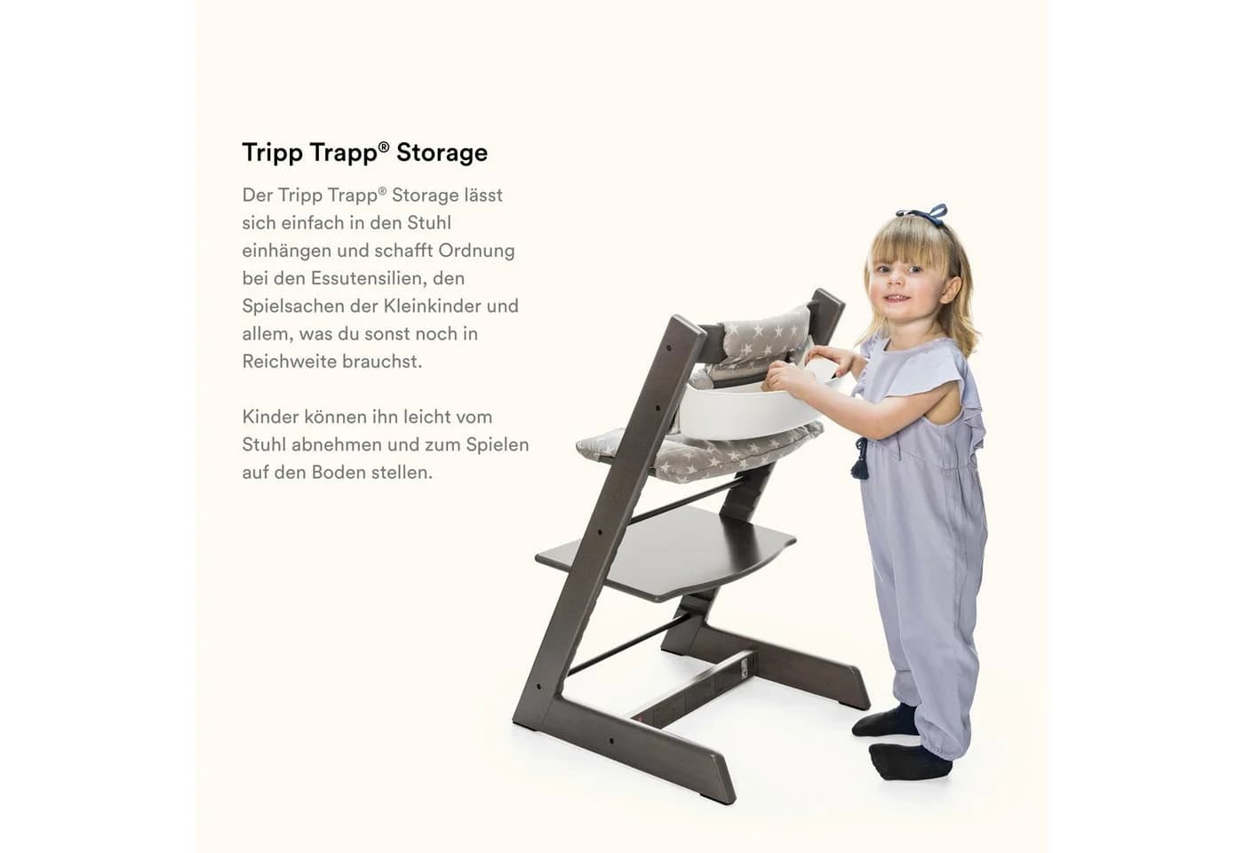 Stokke Aufbewahrungsbox Storage für Tripp Trapp Hochstuhl Weiß - Bild 3
