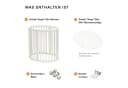 Stokke Babybett Sleepi Mini V3 Weiß Buchenholz Bild 3