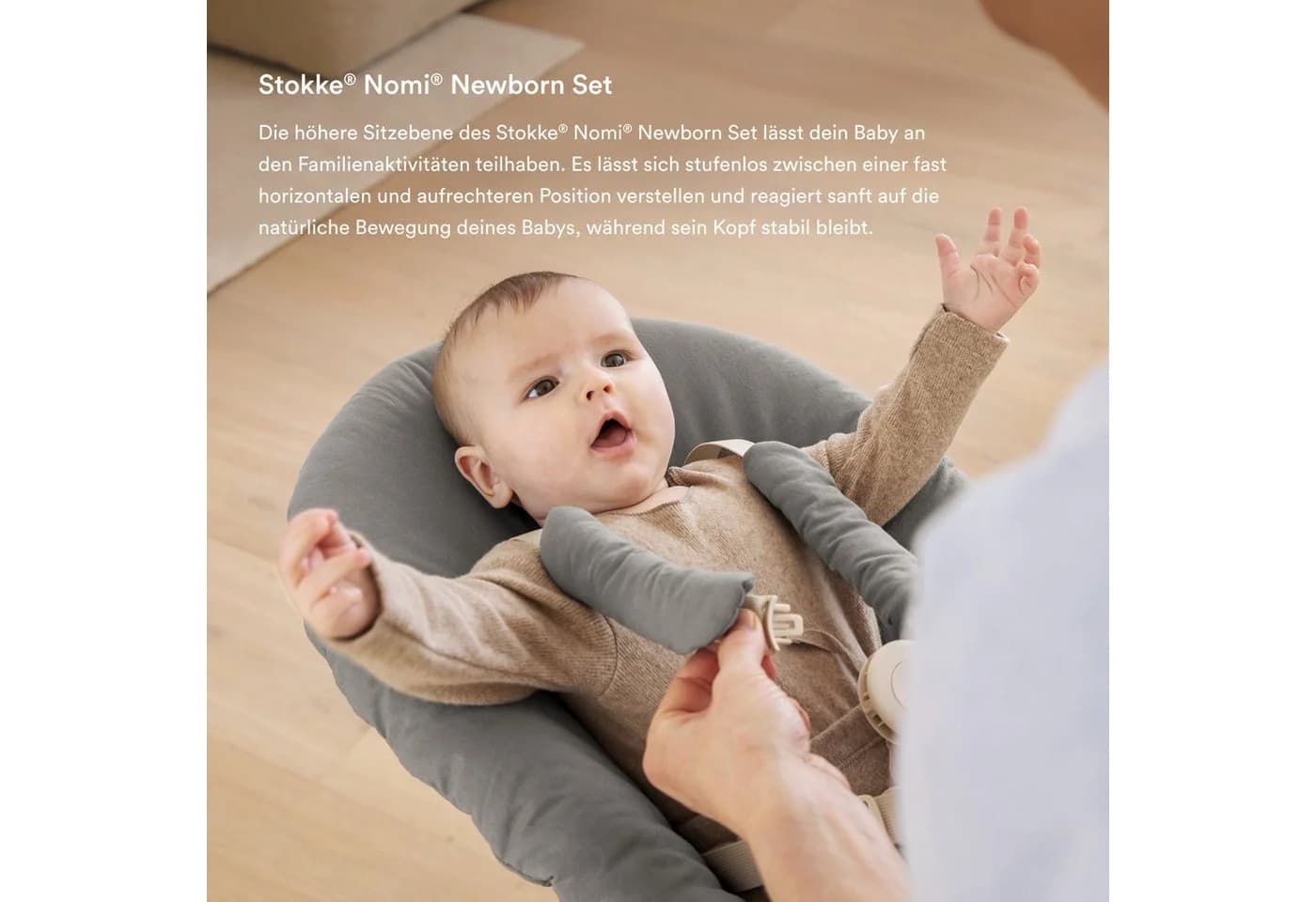 Stokke Hochstuhlaufsatz Nomi Newborn Set Weiß - Bild 4